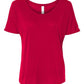 Bella Canvas 8816 Women’s Slouchy Tee Red S