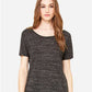 Bella Canvas 8816 Women’s Slouchy Tee Black Marble S