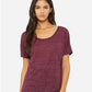 Bella Canvas 8816 Women’s Slouchy Tee Maroon Marble S