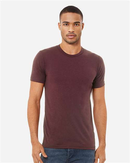 Bella Canvas 3413 Triblend Tee Maroon Triblend XS