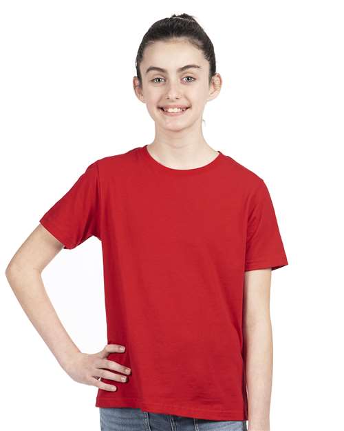 Next Level 3310 Youth Cotton T-Shirt Red XS
