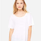 Bella Canvas 8816 Women’s Slouchy Tee White Slub S