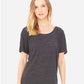 Bella Canvas 8816 Women’s Slouchy Tee Charcoal Black Slub S