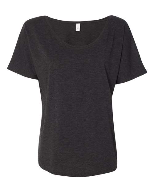 Bella Canvas 8816 Women’s Slouchy Tee Charcoal Black Triblend S