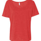 Bella Canvas 8816 Women’s Slouchy Tee Red Triblend S