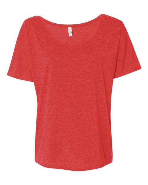 Bella Canvas 8816 Women’s Slouchy Tee Red Triblend S