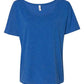 Bella Canvas 8816 Women’s Slouchy Tee True Royal Triblend S