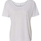 Bella Canvas 8816 Women’s Slouchy Tee White Fleck Triblend S