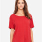 Bella Canvas 8816 Women’s Slouchy Tee Red Speckled S