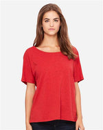 Bella Canvas 8816 Women’s Slouchy Tee Red Speckled S