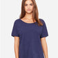 Bella Canvas 8816 Women’s Slouchy Tee Navy Speckled S
