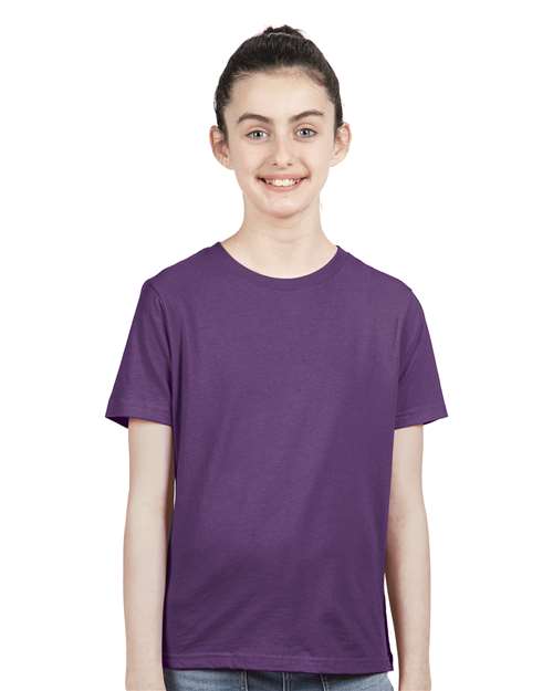 Next Level 3310 Youth Cotton T-Shirt Purple Rush XS