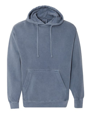 Comfort Colors 1567 Unisex Garment-Dyed Hooded Sweatshirt Blue Jean S