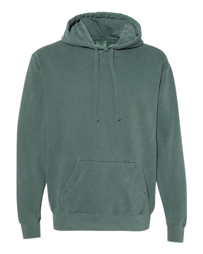 Comfort Colors 1567 Unisex Garment-Dyed Hooded Sweatshirt Blue Spruce S