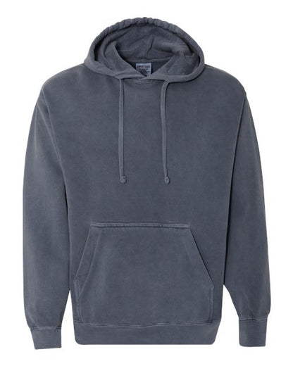 Comfort Colors 1567 Unisex Garment-Dyed Hooded Sweatshirt Denim S