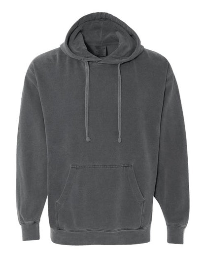 Comfort Colors 1567 Unisex Garment-Dyed Hooded Sweatshirt Pepper S