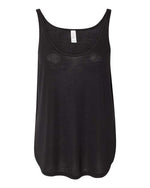 Bella Canvas 8802 Women's Flowy Tank with Side Slit Black S