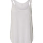 Bella Canvas 8802 Women's Flowy Tank with Side Slit White S