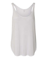 Bella Canvas 8802 Women's Flowy Tank with Side Slit White S