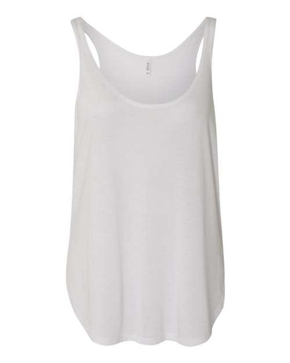 Bella Canvas 8802 Women's Flowy Tank with Side Slit White S