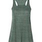 Bella Canvas 8800 Women's Flowy Racerback Tank Forest Marble XS