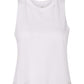 Bella Canvas 6682 Women's Racerback Crop Tank Solid White Blend S