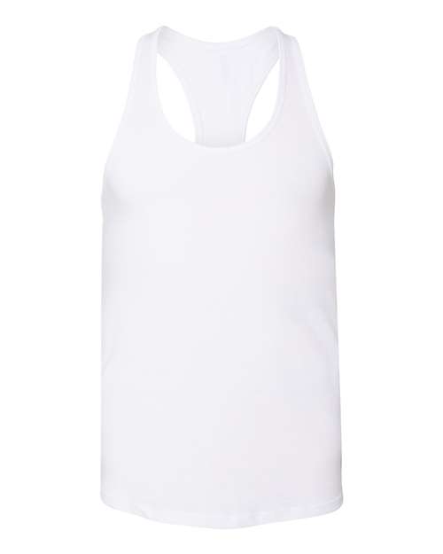 Bella Canvas 6008 Women's Jersey Racerback Tank White S