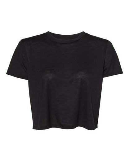 Bella Canvas 8882 Women’s Flowy Crop Tee Black S