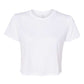 Bella Canvas 8882 Women’s Flowy Crop Tee White S