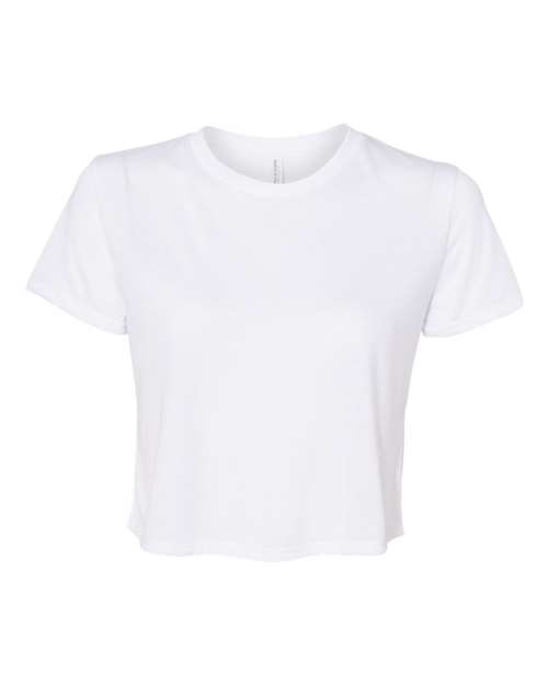 Bella Canvas 8882 Women’s Flowy Crop Tee White S