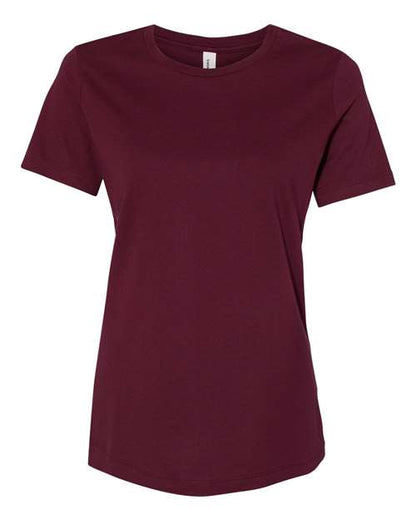 Bella Canvas 6400 Women’s Relaxed Jersey Tee Maroon S