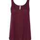 Bella Canvas 8802 Women's Flowy Tank with Side Slit Maroon S