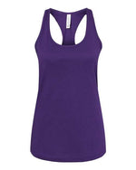 Bella Canvas 6008 Women's Jersey Racerback Tank Team Purple L