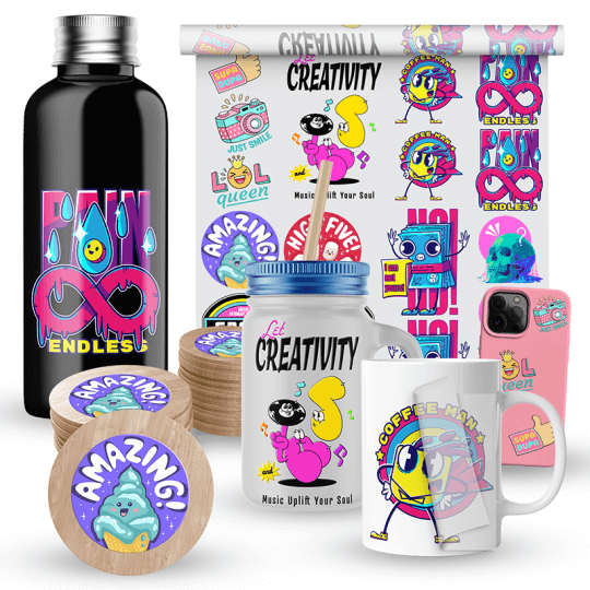 9 Colors UV DTF Transfers