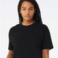 Bella Canvas 6482 Women's Jersey Crop Tee Black S