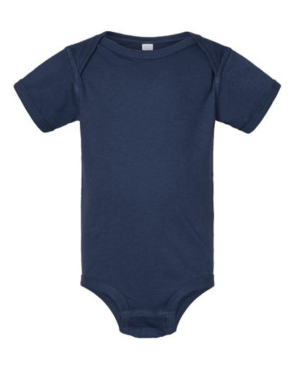 Rabbit Skins 4424 Infant Fine Jersey Bodysuit Denim NB