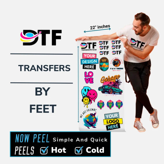 High Transfer Custom DTF Transfers by Size | High-Quality Heat Transfers