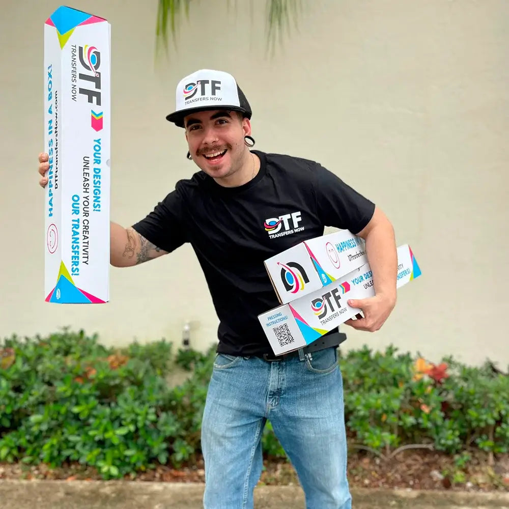 DTF Transfers delivered in branded box