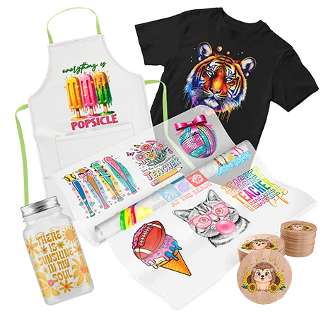 Custom apparel and products with full-color DTF prints from DTF Transfers Now in Miami
