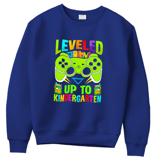 Kids hoodie with glowing neon DTF transfer