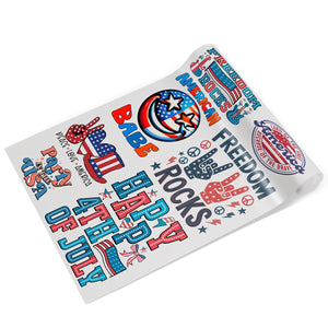 4th of July Premade DTF Gang Sheet: Freedom Rocks