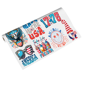 4th of July Premade DTF Gang Sheet: Made in the USA Eagle
