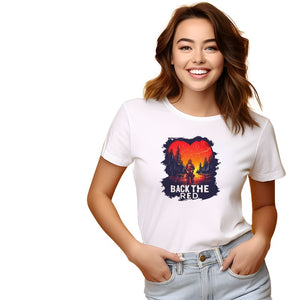 Back The Red Firefighter DTF Transfer