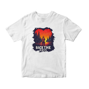 Back The Red Firefighter DTF Transfer