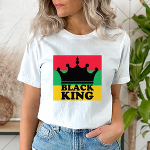 Black King Crown DTF Transfer