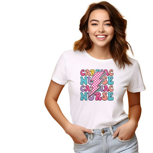 Cardiac Nurse Lightning Bolt DTF Transfer