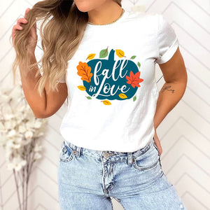 Fall In Love Pumpkin DTF Transfer