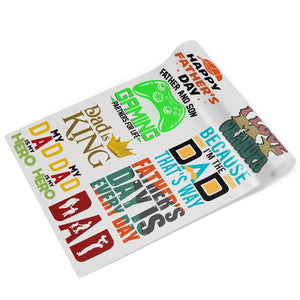 Father's Day Premade DTF Gang Sheet: Dad Is King