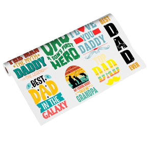 Father's Day Premade DTF Gang Sheet: Man, Myth, Legend Dad