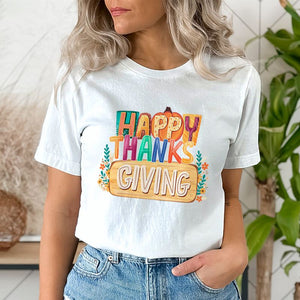 Happy Thanksgiving Sign DTF Transfer